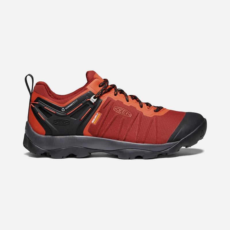 Keen Venture Waterproof Wanderschuhe Herren DE-45097 Fired Brick/Burnt Ochre - Keen Herrenschuhe Rot